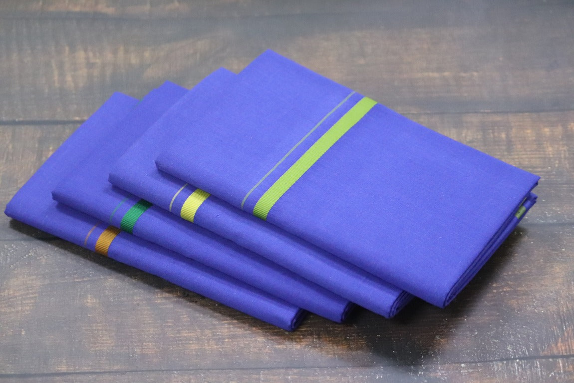 Supreme Blue Dhoti - 2mtr