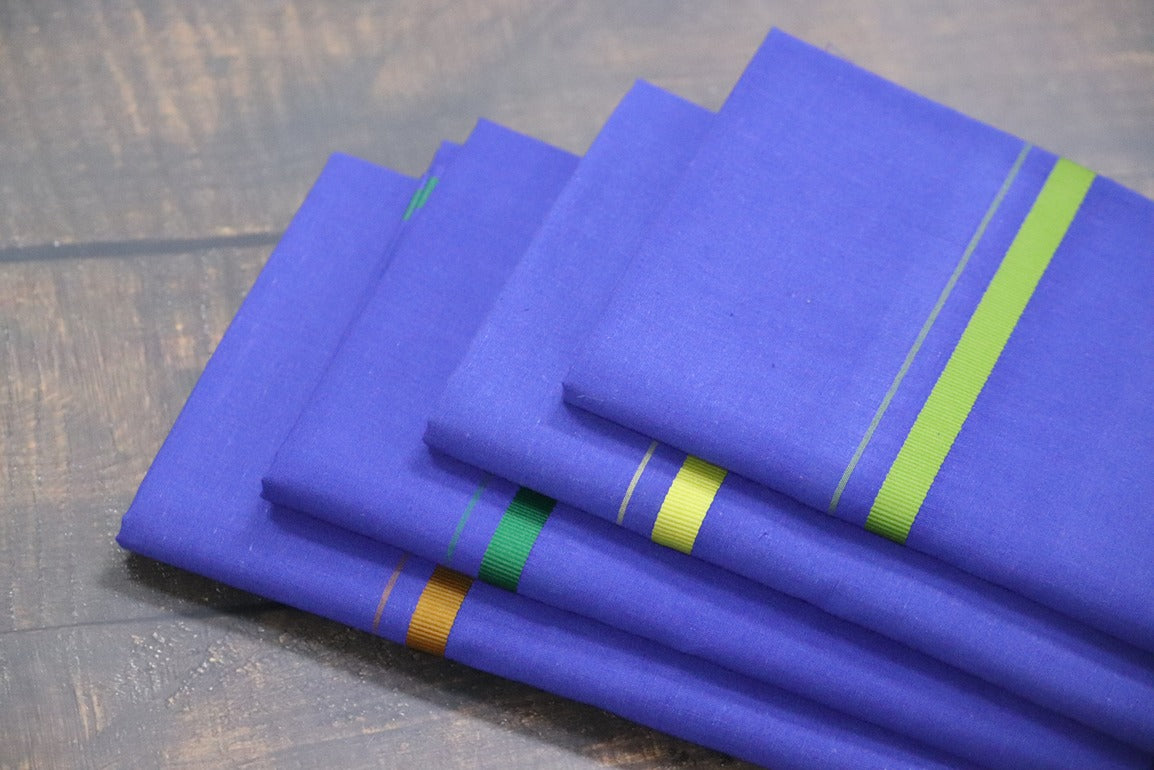 Supreme Blue Dhoti - 2mtr