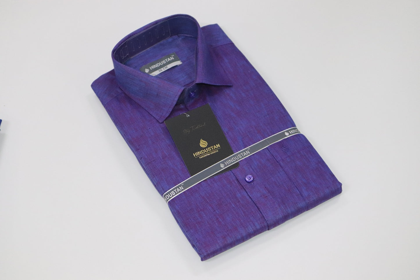 Matching Shirt & Dhoti Combo Set (Indigo Violet - S3)