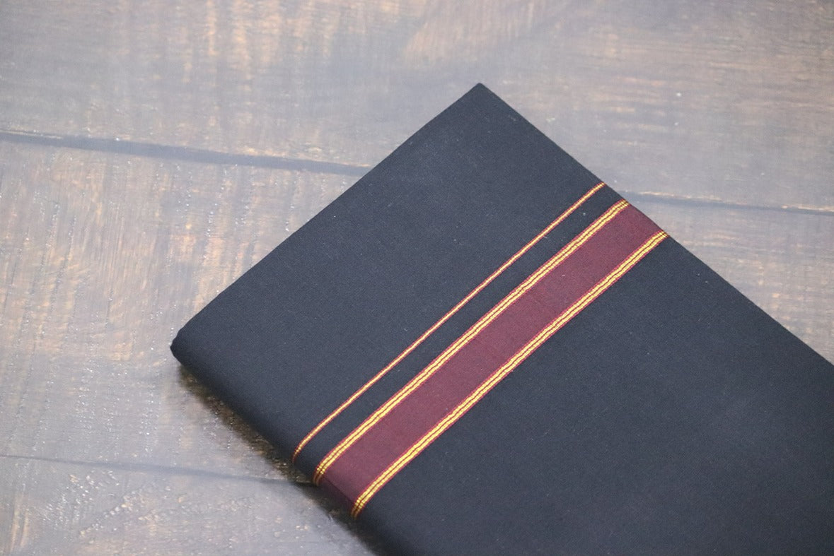Pet Design Black Dhoti - 2mtr