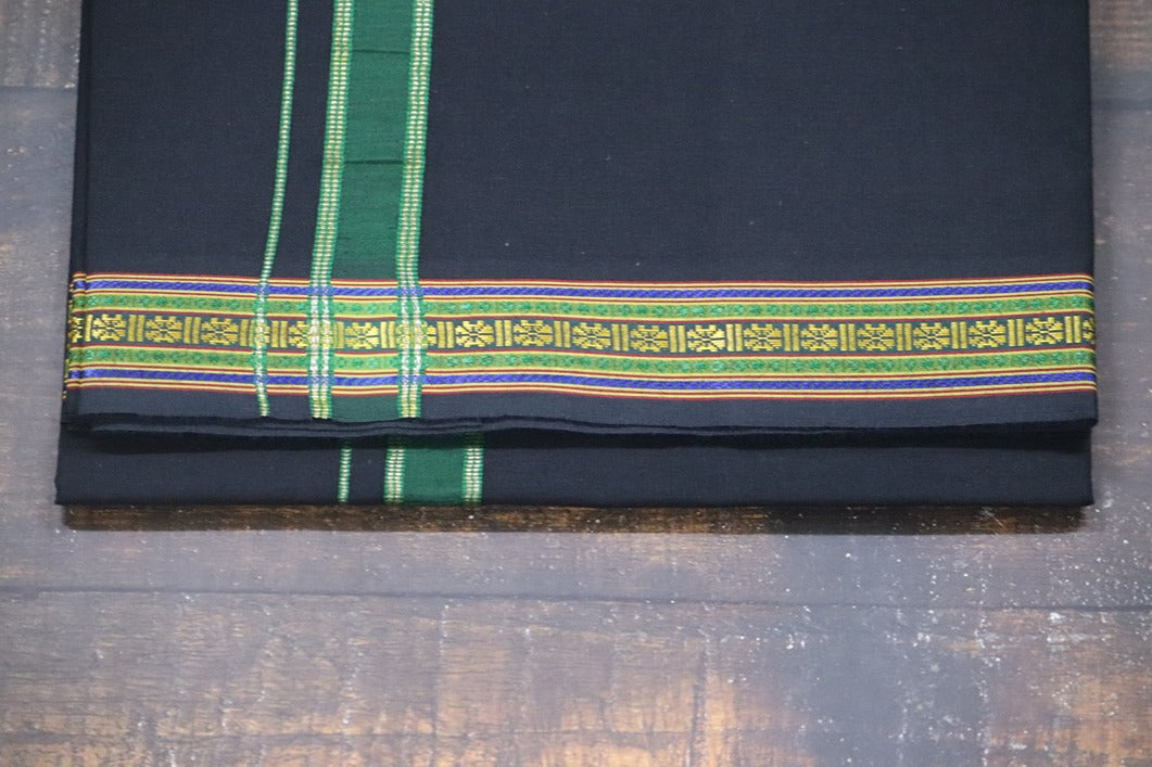 Pet Design Black Dhoti - 2mtr
