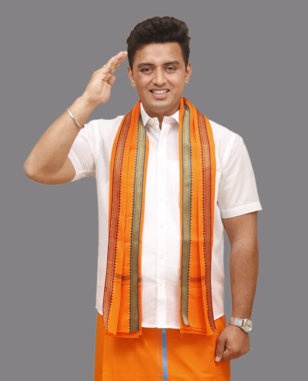 Thalapathy (Orange) Angavashthiram/Towel