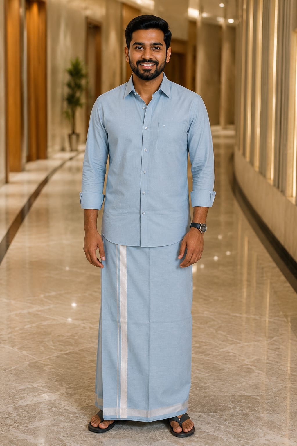 Royal Tissue Ice Blue Matching Set
