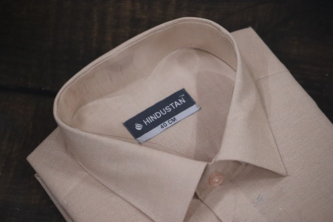 Tissue Copper Matching Shirt+Dhoti Set