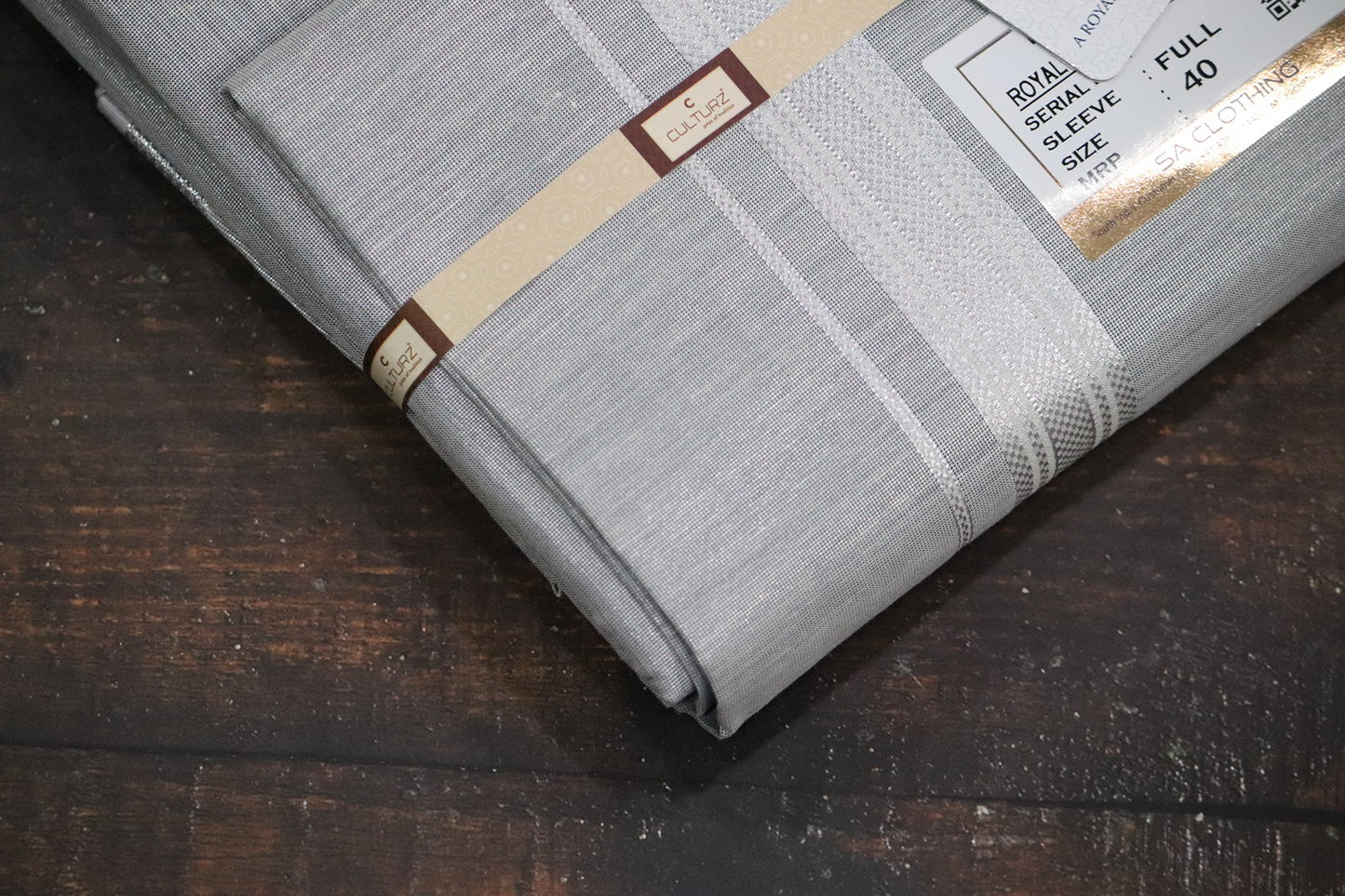 Royal Tissue Steel Grey Matching Set