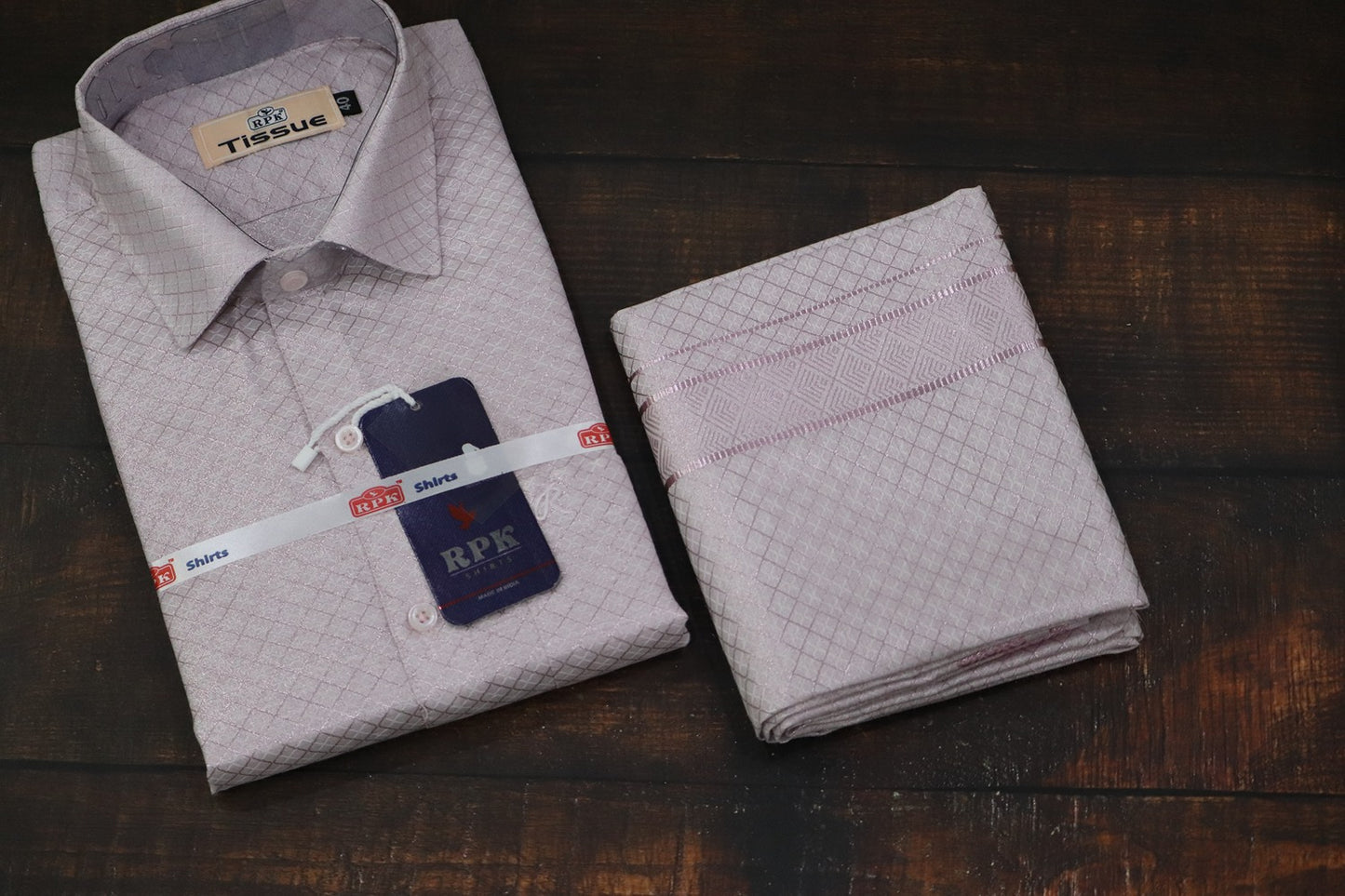 Tissue Jackard Premium Sandstone Matching Set - Design 003