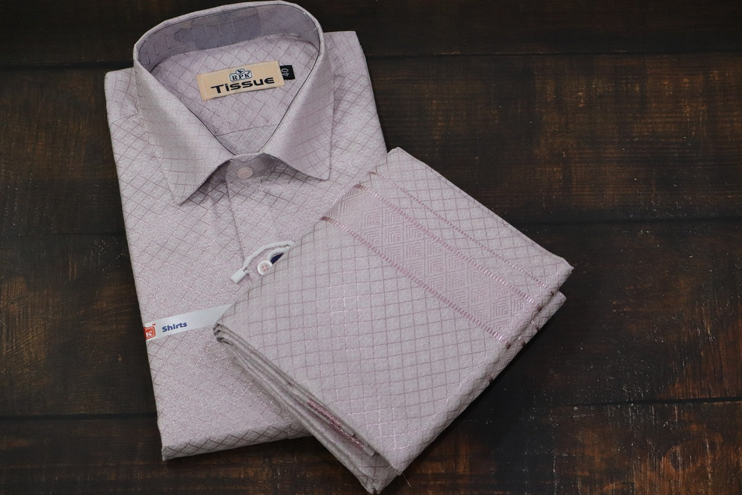 Tissue Jackard Premium Sandstone Matching Set - Design 003