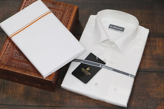 Matching White Shirt+1 SB Dhoti Set (2mtr)
