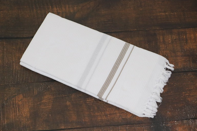 Mayura White Towel (Size 30x60)