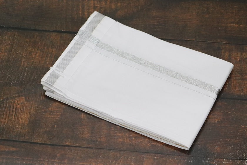 Velcro 30k Diamond White Dhoti (Size 28 to 40) - All Size