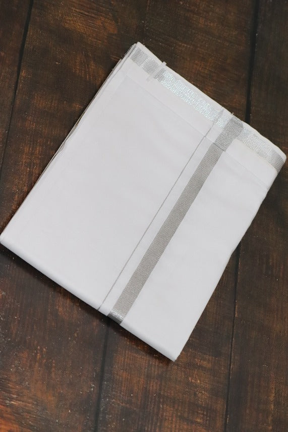 Velcro 30k Diamond White Dhoti (Size 28 to 40) - All Size
