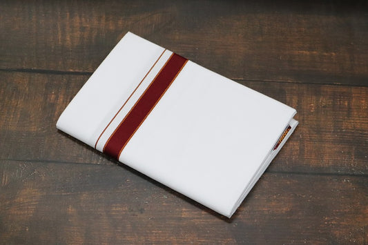 Arunachalam White Dhoti - (3.90mtr = Double)