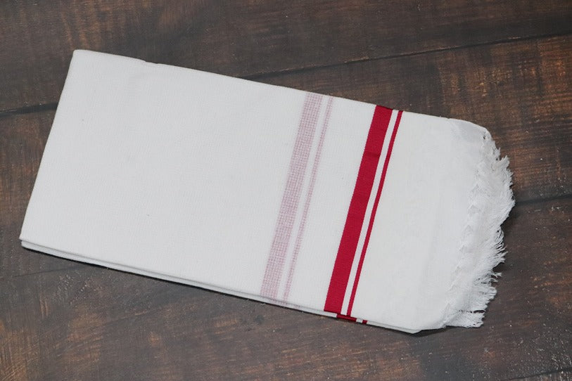 GaneshBrand White Towel - 3 Towel Combo(Size 27x54)