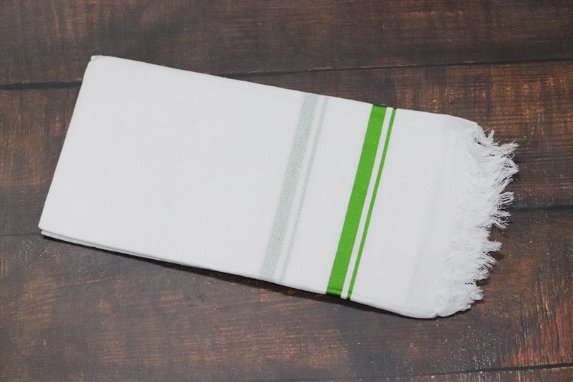 GaneshBrand White Towel - 3 Towel Combo(Size 27x54)