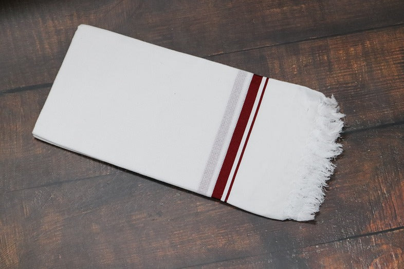GaneshBrand White Towel - 3 Towel Combo(Size 27x54)
