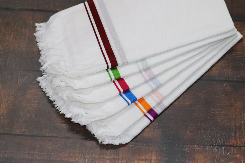 GaneshBrand White Towel - 3 Towel Combo(Size 27x54)