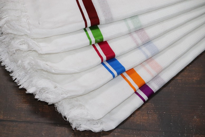 GaneshBrand White Towel - 3 Towel Combo(Size 27x54)