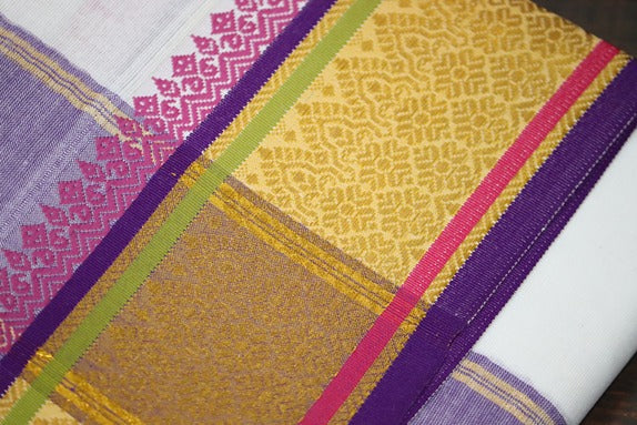 Jari Fancy Panchakacham Dhoti - 9x5 (6.30mtr)