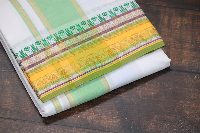 Jari Fancy Panchakacham Dhoti - 9x5 (6.30mtr)