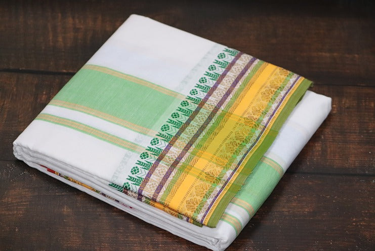 Jari Fancy Panchakacham Dhoti - 9x5 (6.30mtr)