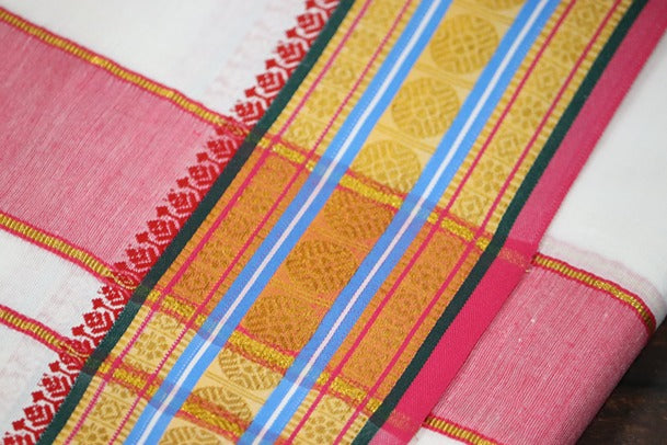 Jari Fancy Panchakacham Dhoti - 9x5 (6.30mtr)