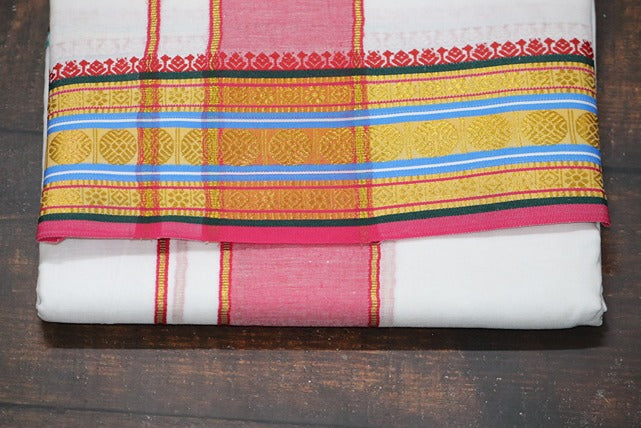 Jari Fancy Panchakacham Dhoti - 9x5 (6.30mtr)