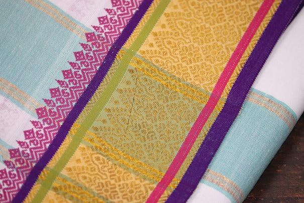 Jari Fancy Panchakacham Dhoti - 9x5 (6.30mtr)