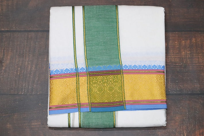 Jari Fancy Panchakacham Dhoti - 9x5 (6.30mtr)