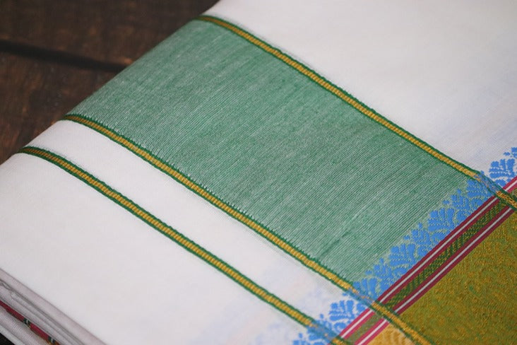 Jari Fancy Panchakacham Dhoti - 9x5 (6.30mtr)