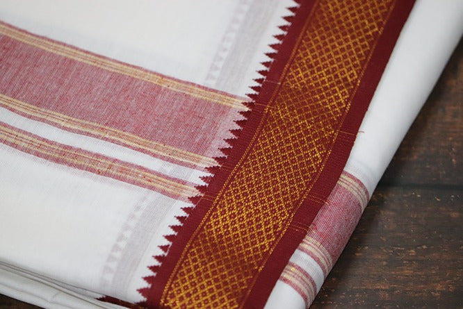 Mayilkann (7 kann) Panchakacham Dhoti - 9x5 (6.30mtr)