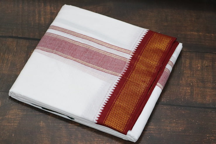 Mayilkann (7 kann) Panchakacham Dhoti - 9x5 (6.30mtr)
