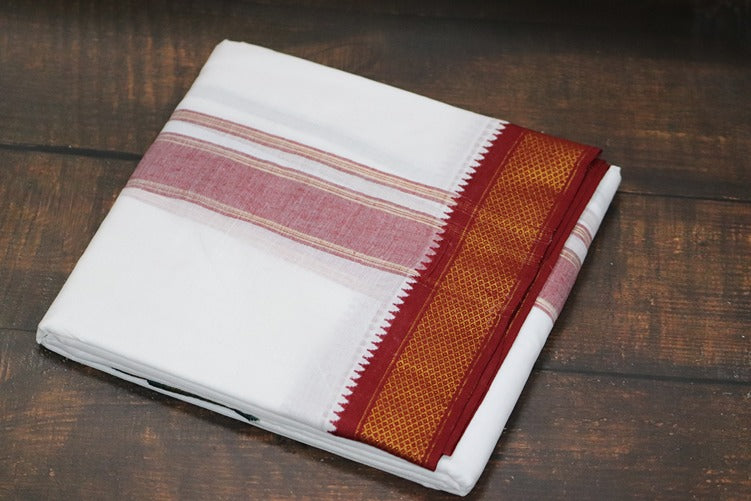 Mayilkann (7 kann) Panchakacham Dhoti - 9x5 (6.30mtr)