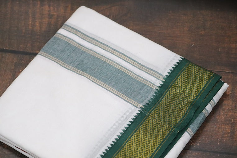 Mayilkann (7 kann) Panchakacham Dhoti - 9x5 (6.30mtr)
