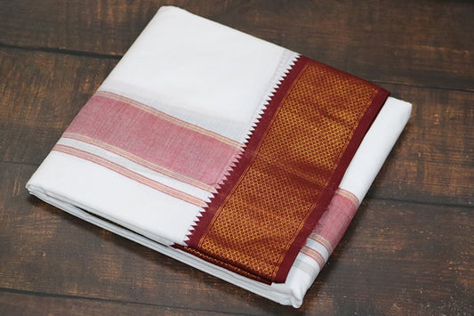Mayilkann (16 kann) Panchakacham Dhoti - 9x5 (6.30mtr)