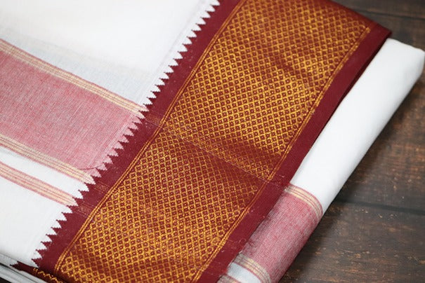Mayilkann (10 kann) Panchakacham Dhoti - 9x5 (6.30mtr)