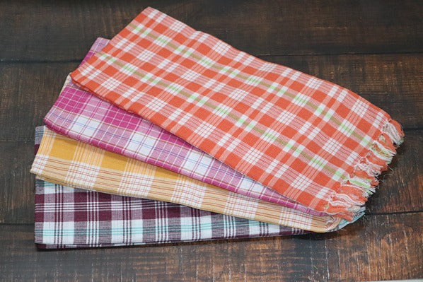 Deluxe Matty Check Towel - 5 Piece Combo(Size 27x54)