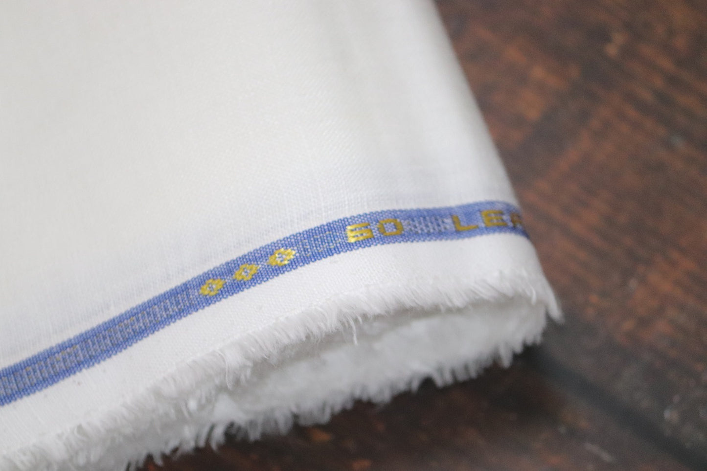 Boss White Pure Linen Shirt Fabrics - 1.60mtr