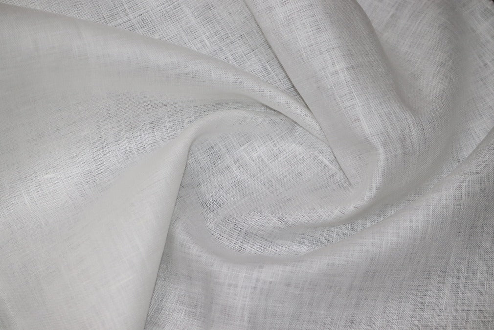Boss White Pure Linen Shirt Fabrics - 1.60mtr