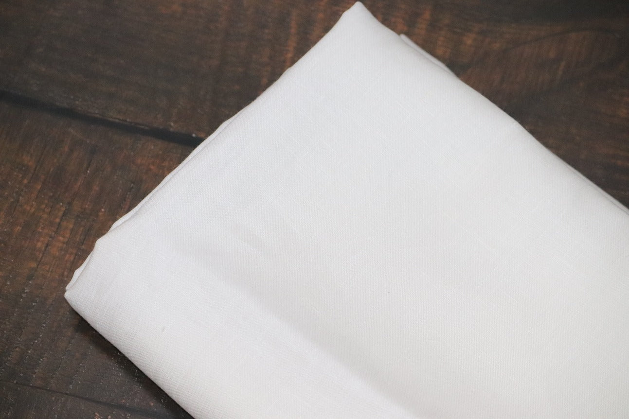 Boss White Pure Linen Shirt Fabrics - 1.60mtr