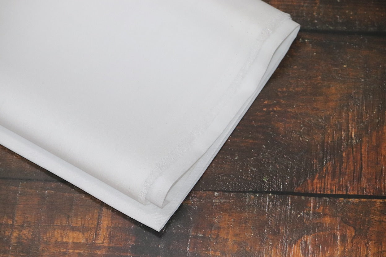 Elite Mono White Soft Fabrics - 1.60mtr