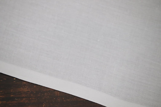 Ajanta White Cotton Shirt Striff Fabrics - 1.60mtr