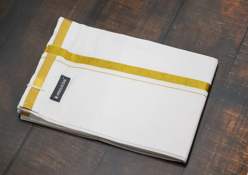 Velcro 30k Cream Dhoti (Size 28 to 40) - All Size