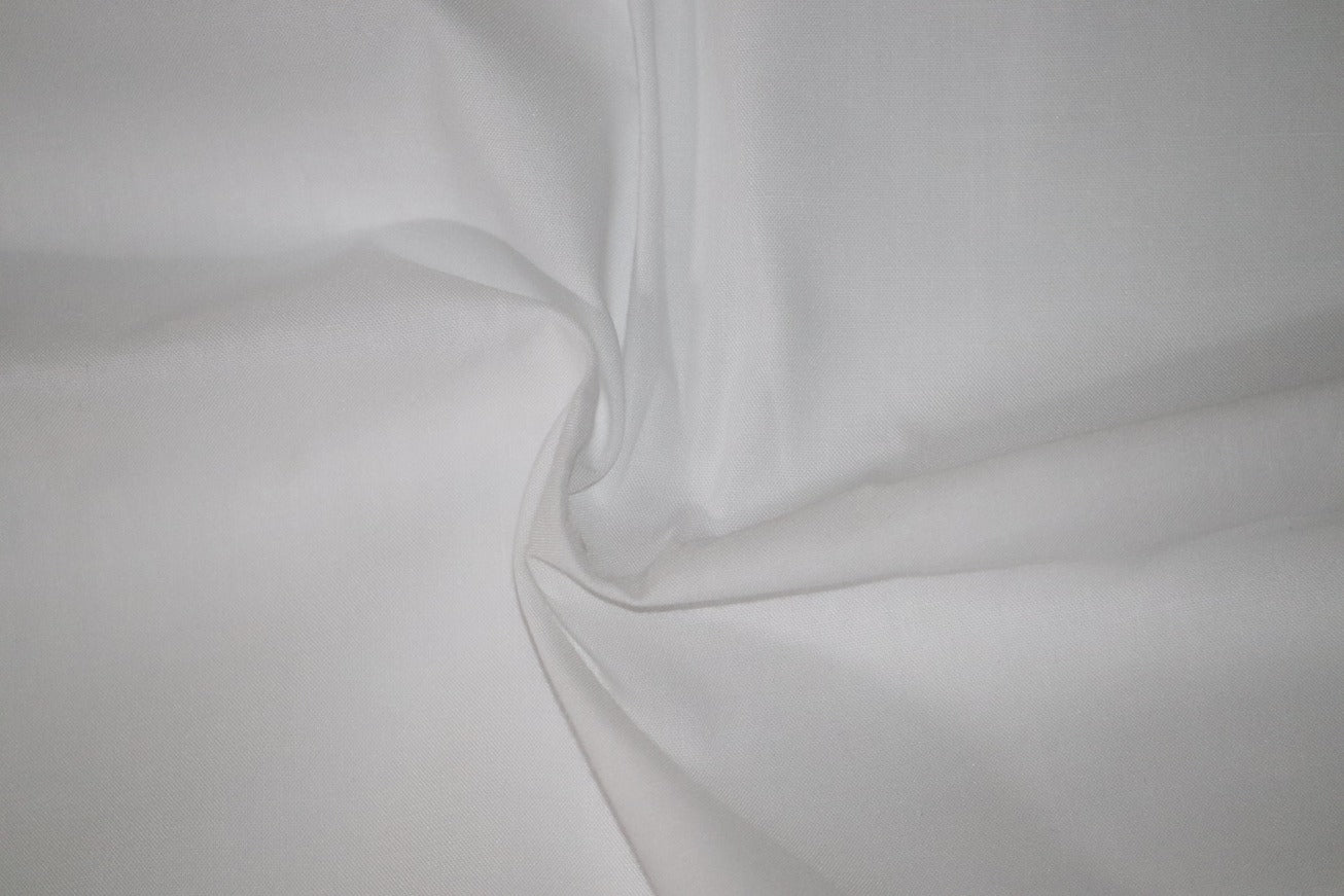 Martin Rich White Cotton Shirt Fabrics - 1.60mtr