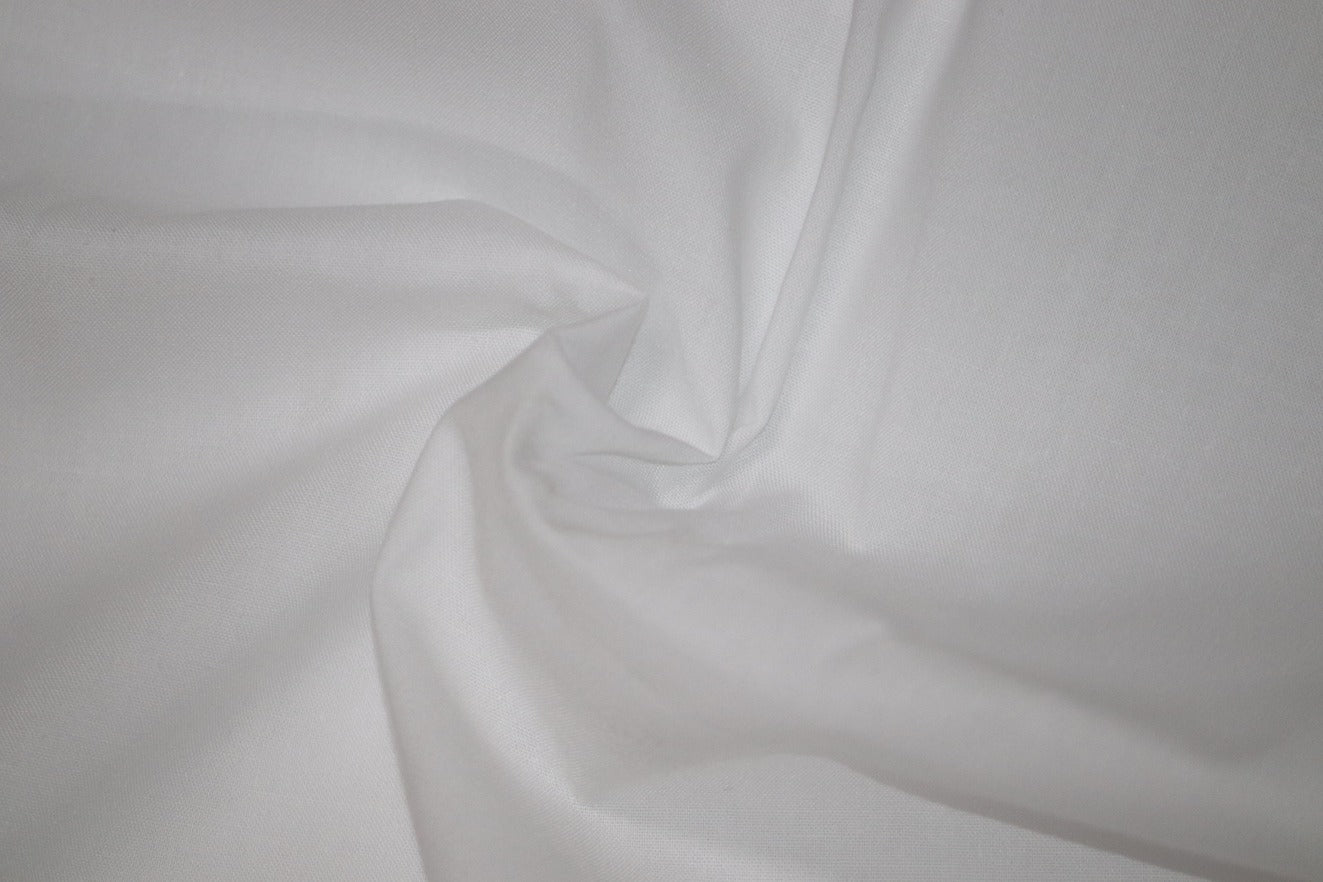 Martin Rich White Cotton Shirt Fabrics - 1.60mtr