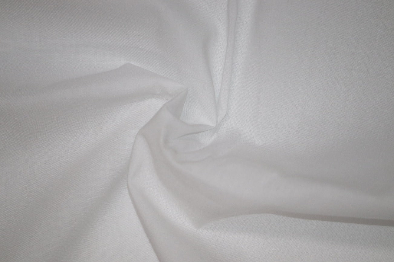 Martin Rich White Cotton Shirt Fabrics - 1.60mtr