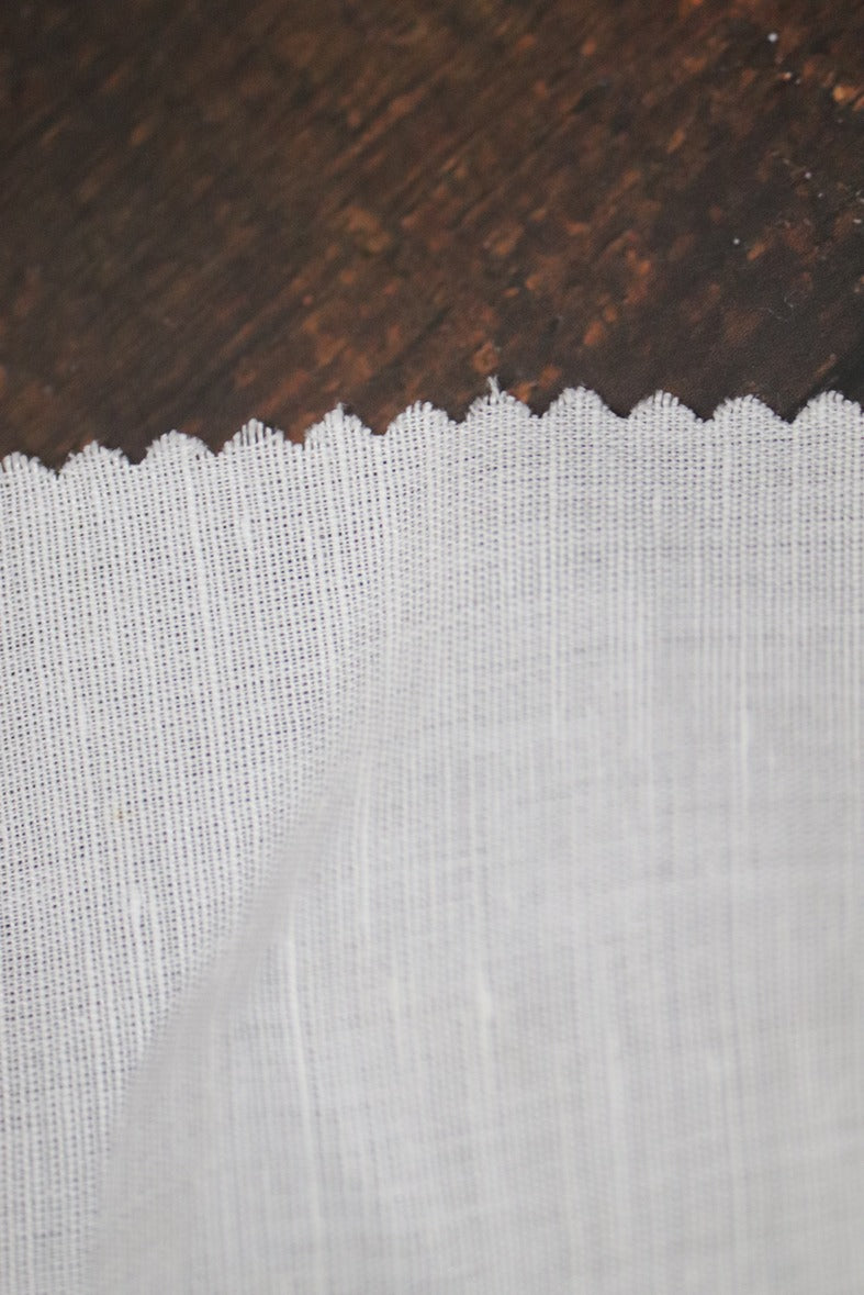 Special White Linen Cotton Fabric - 1.60mtr