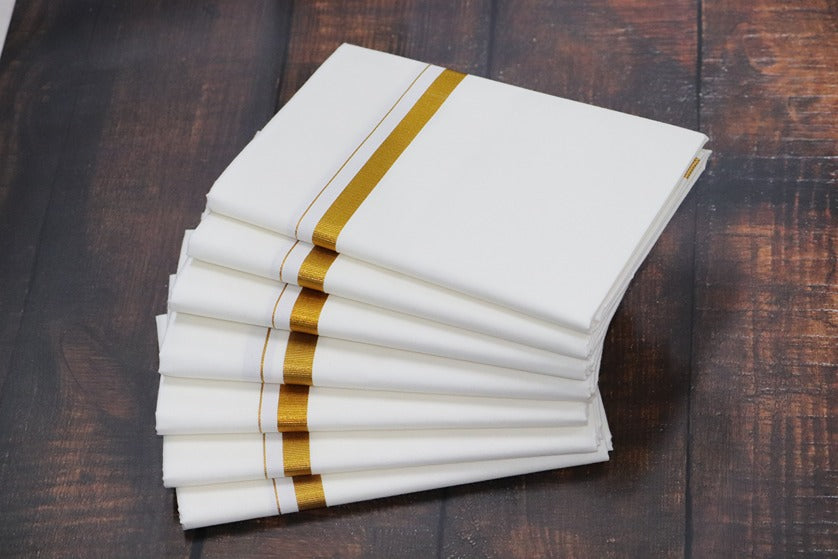 Cream 30k Dhoti - (3.90mtr = Double)