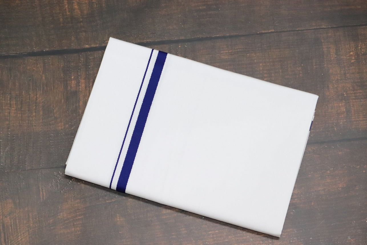 Classic D.Blue BB Dhoti - (3.80mtr = Double)