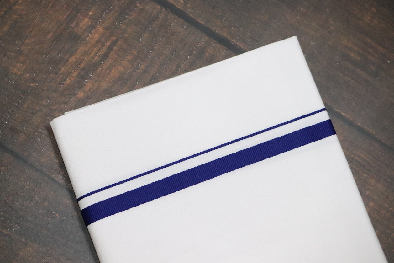 Classic D.Blue BB Dhoti - (3.80mtr = Double)