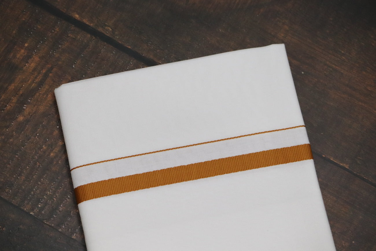 Classic Biscuit BB Dhoti - (3.90mtr = Double)